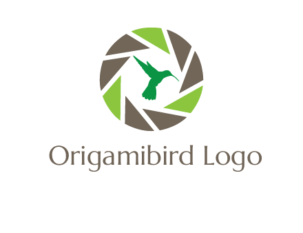 bird inside camera shutter logo