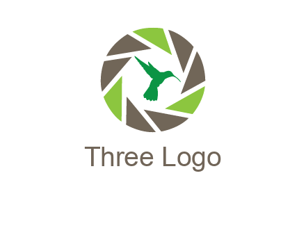 bird inside camera shutter logo