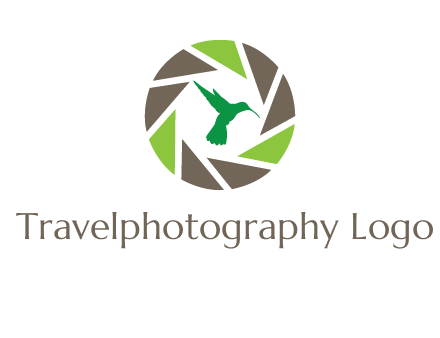 bird inside camera shutter logo