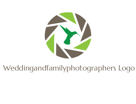 bird inside camera shutter logo