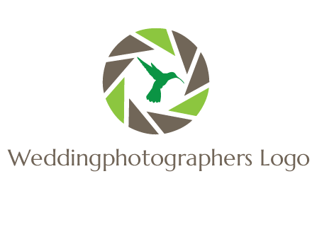 bird inside camera shutter logo