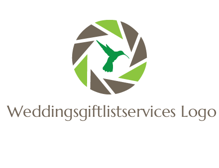 bird inside camera shutter logo
