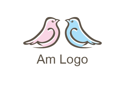 abstract birds logo