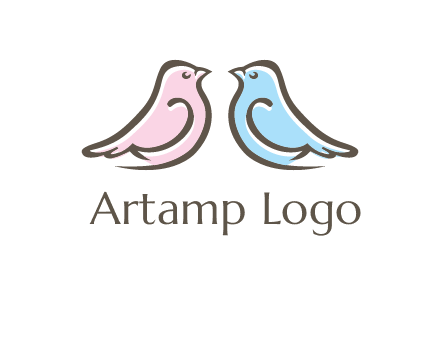 abstract birds logo