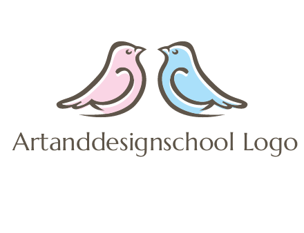 abstract birds logo