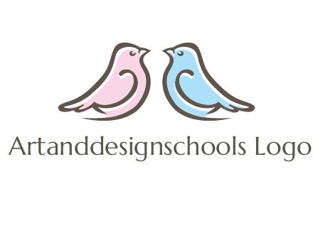 abstract birds logo
