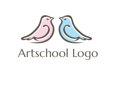 abstract birds logo