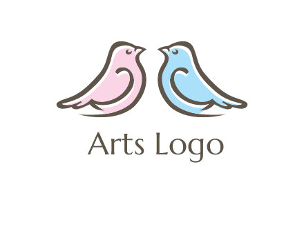 abstract birds logo