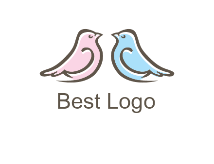 abstract birds logo