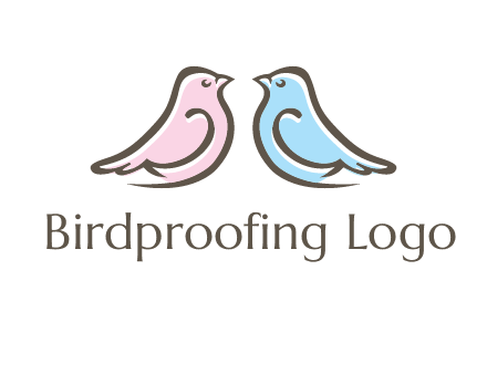 abstract birds logo