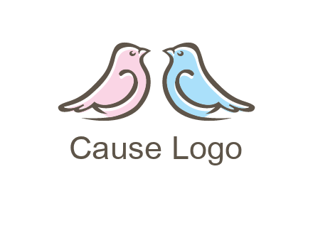 abstract birds logo