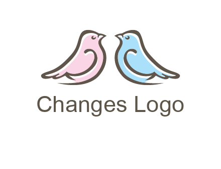 abstract birds logo