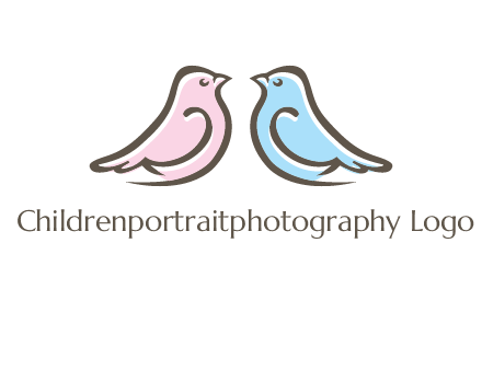 abstract birds logo
