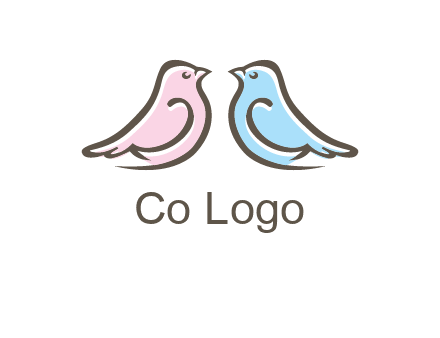 abstract birds logo