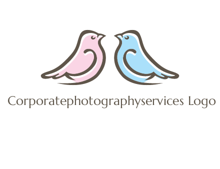 abstract birds logo