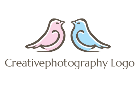 abstract birds logo