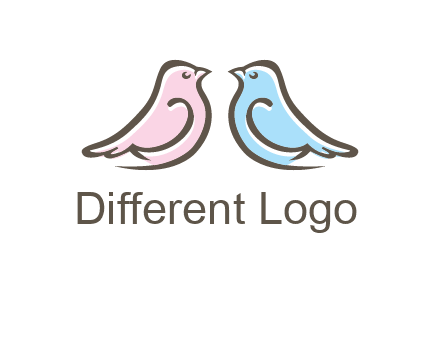 abstract birds logo