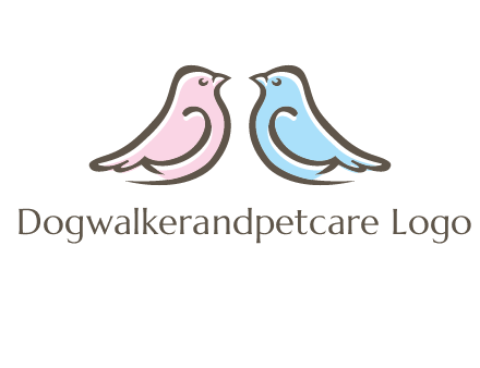 abstract birds logo