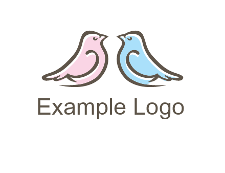 abstract birds logo