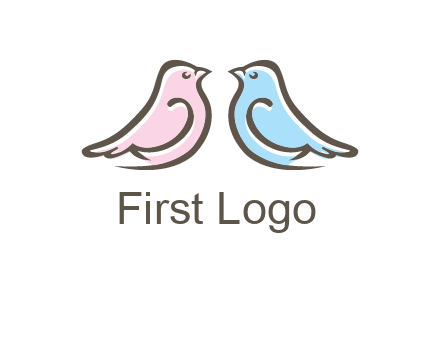 abstract birds logo