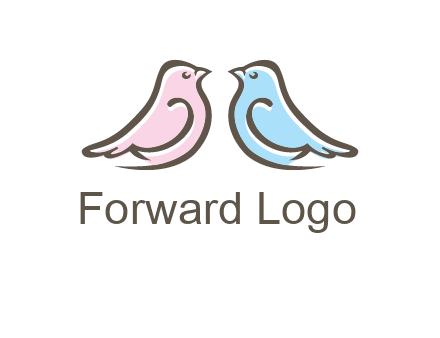 abstract birds logo
