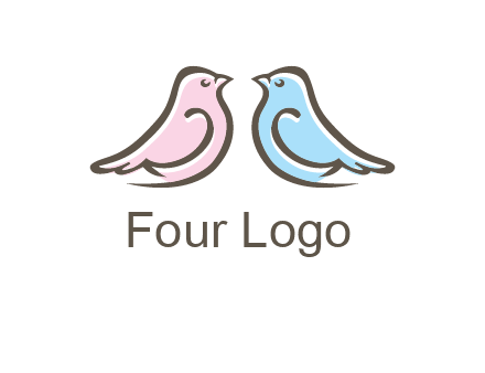 abstract birds logo