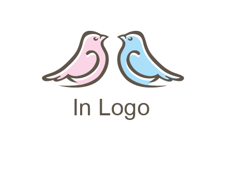 abstract birds logo