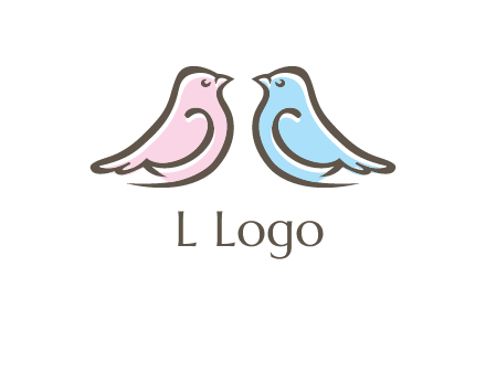abstract birds logo