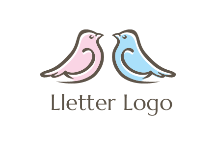 abstract birds logo