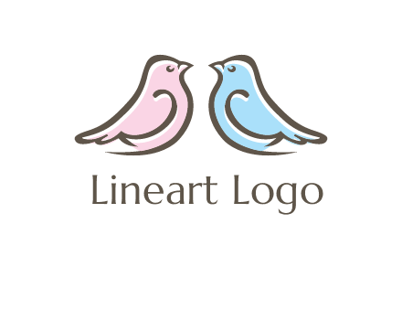 abstract birds logo