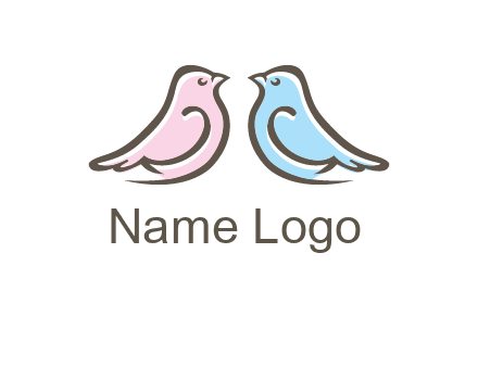 abstract birds logo