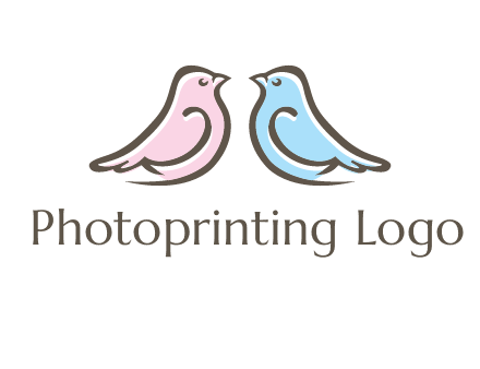 abstract birds logo