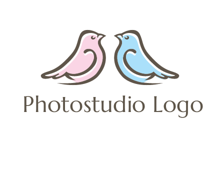 abstract birds logo