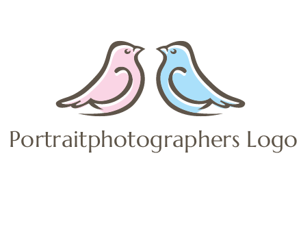 abstract birds logo