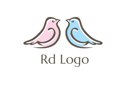abstract birds logo