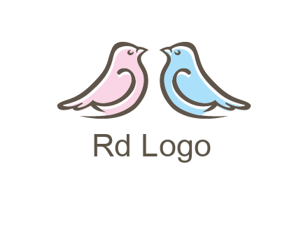 abstract birds logo