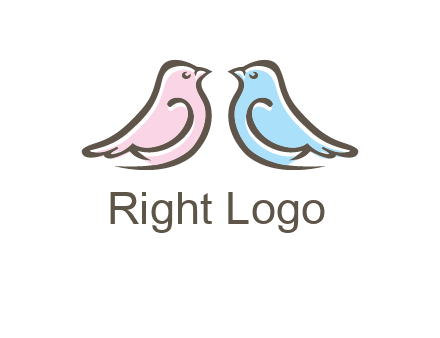 abstract birds logo
