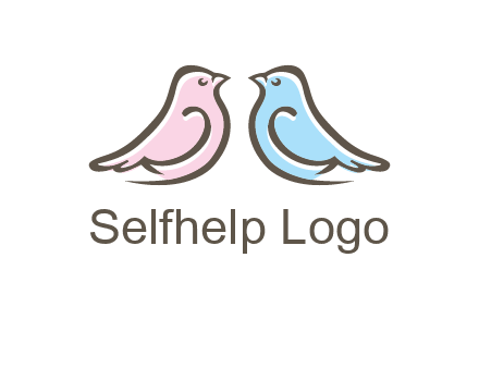 abstract birds logo