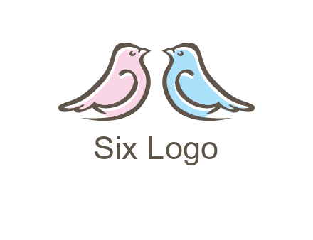 abstract birds logo