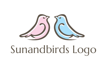 abstract birds logo