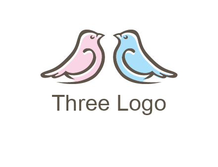 abstract birds logo