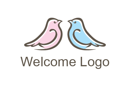 abstract birds logo