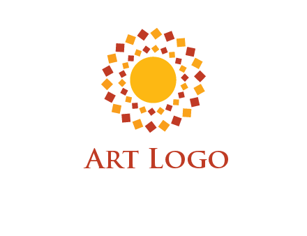 squares around the sun logo