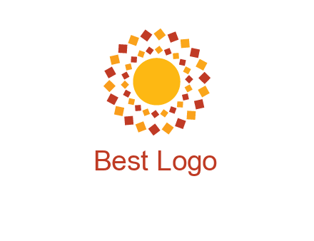 squares around the sun logo