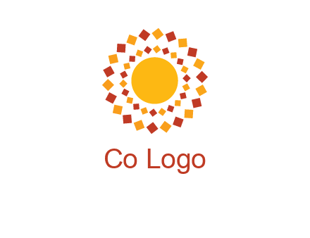 squares around the sun logo
