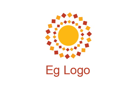 squares around the sun logo