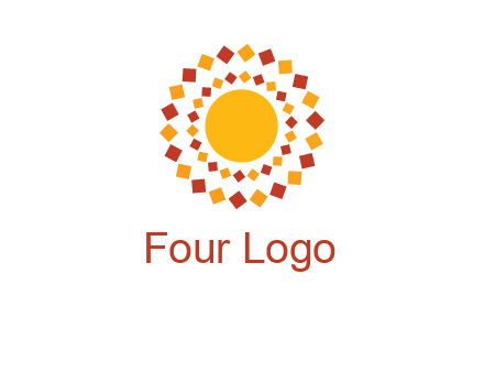 squares around the sun logo