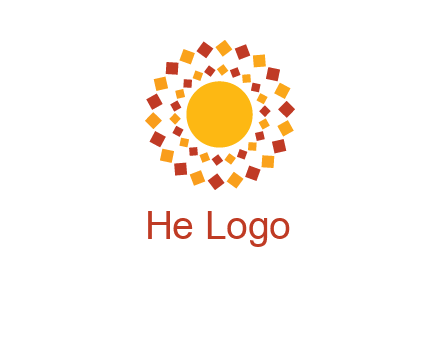 squares around the sun logo