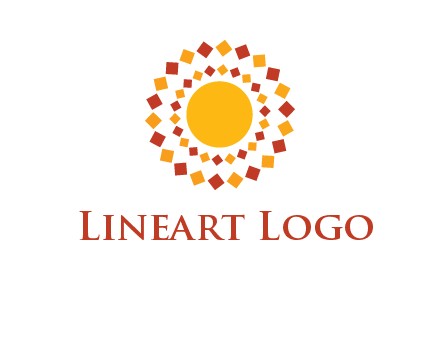 squares around the sun logo