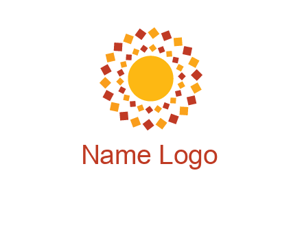 squares around the sun logo